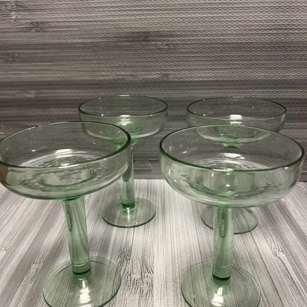 bobby flay hand blown Margarita  glasses
